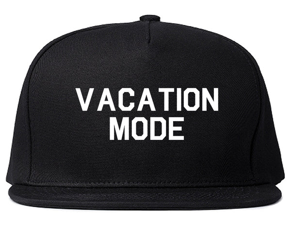 Vacation Mode Black Snapback Hat
