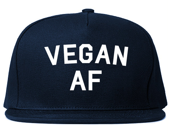 Vegan AF Vegetarian Blue Snapback Hat