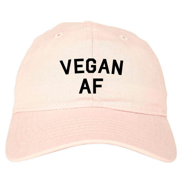 Vegan AF Vegetarian Pink Dad Hat