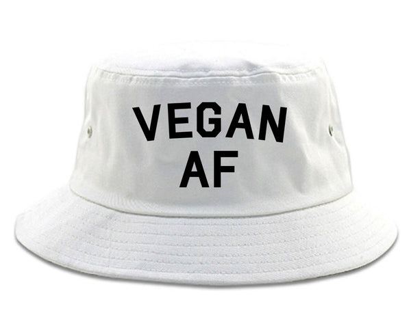 Vegan AF Vegetarian White Bucket Hat