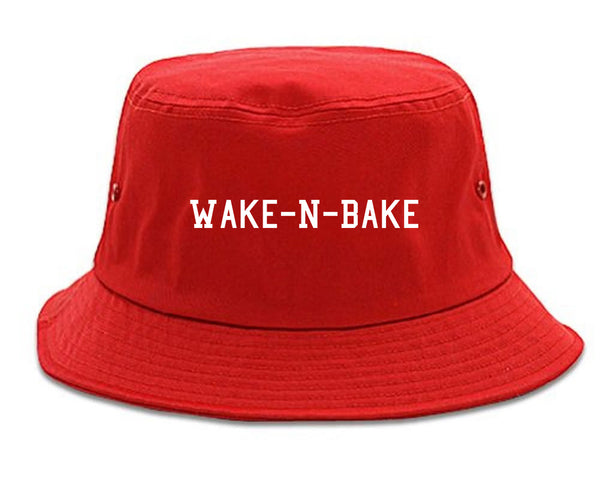 Wake N Bake Bucket Hat Red
