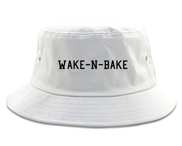 Wake N Bake Bucket Hat White