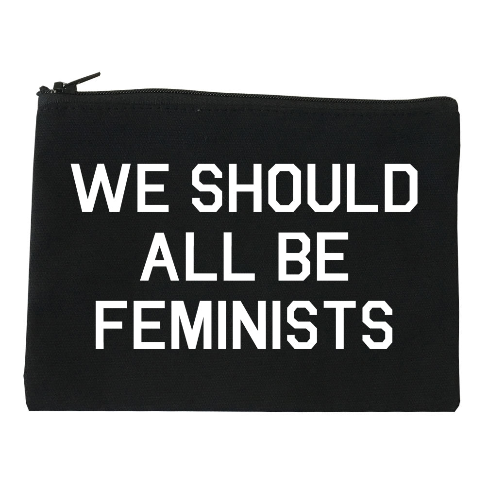 We Should All Be Feminists black Makeup Bag