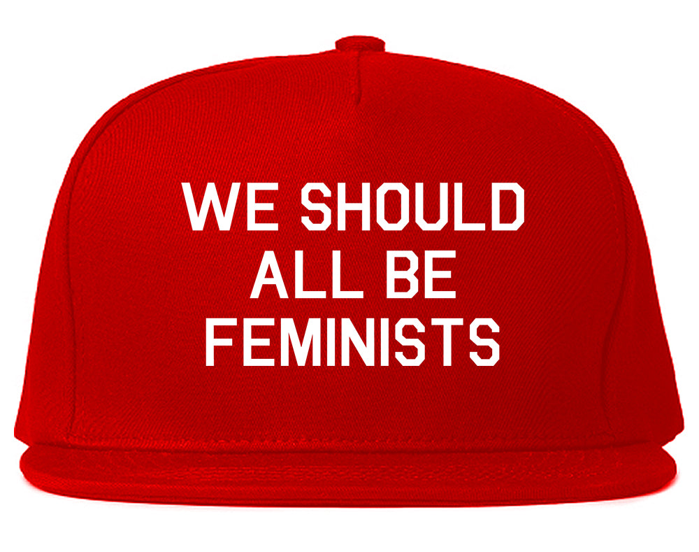 We Should All Be Feminists Red Snapback Hat