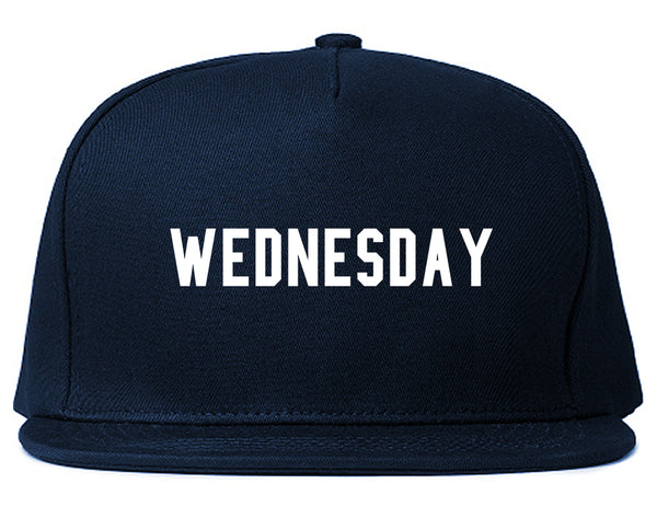 Wednesday Days Of The Week Blue Snapback Hat