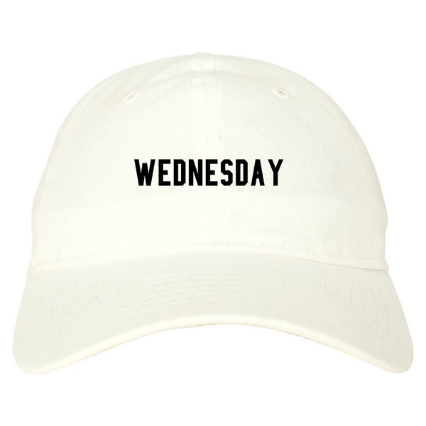 Wednesday Days Of The Week white dad hat