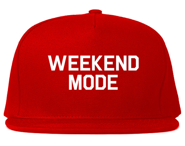 Weekend Mode Vacay Red Snapback Hat
