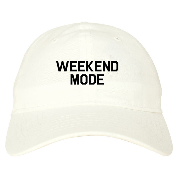Weekend Mode Vacay White Dad Hat