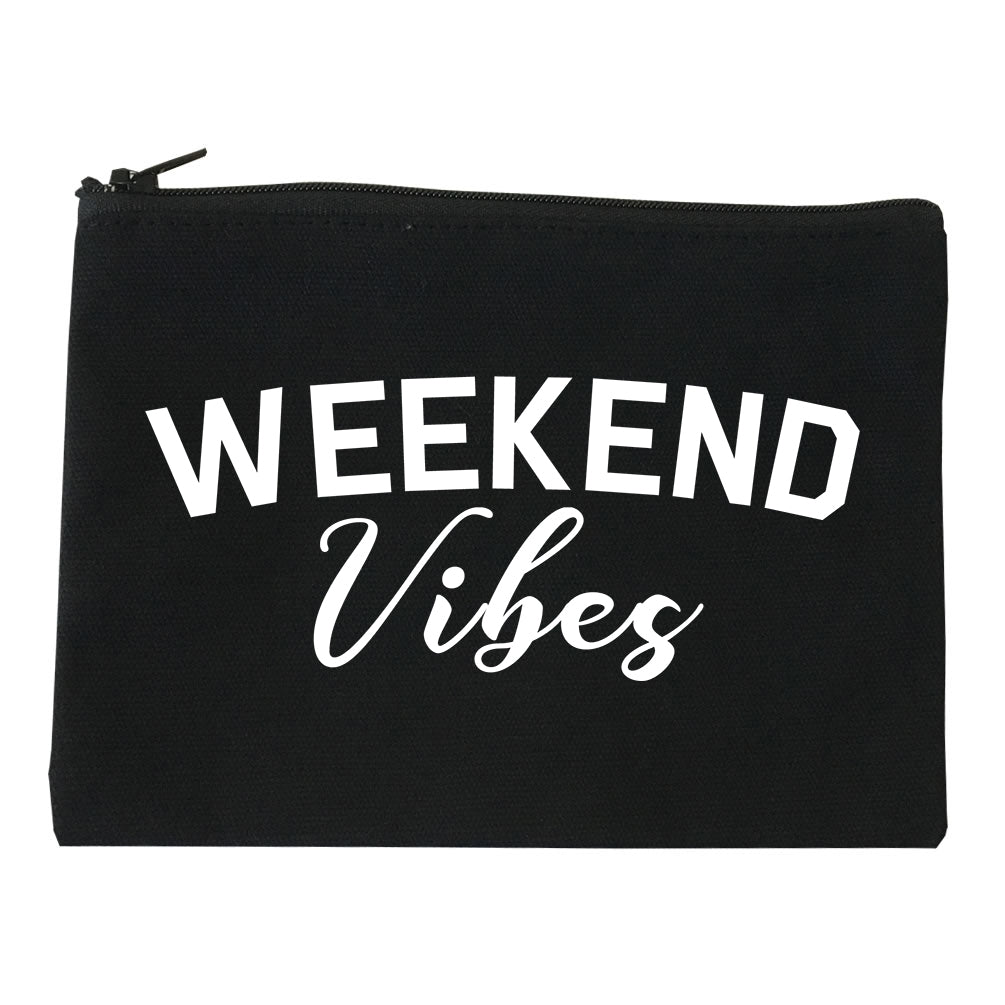 Weekend Vibes Party Black Makeup Bag