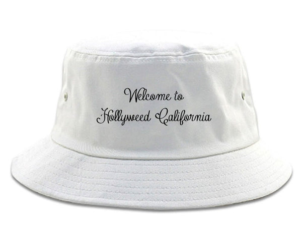 Welcome To Hollyweed California Bucket Hat White