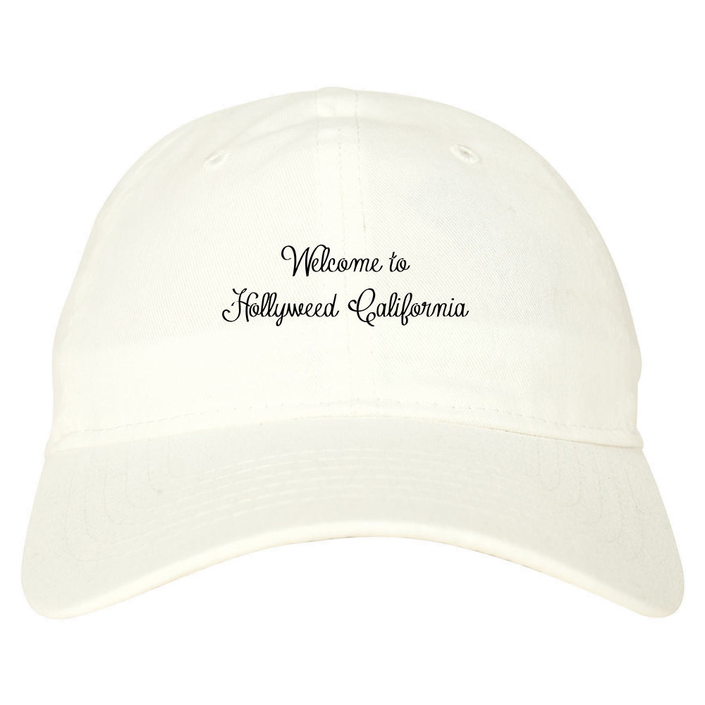 Welcome To Hollyweed California Dad Hat White