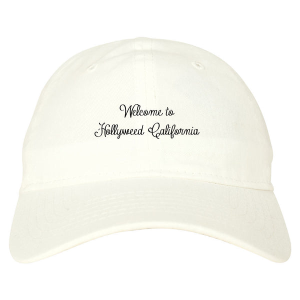 Welcome To Hollyweed California Dad Hat White