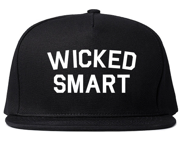 Wicked Smart Boston Funny Black Snapback Hat