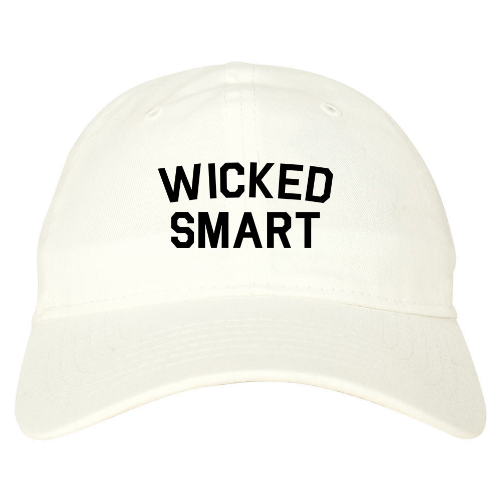 Wicked Smart Boston Funny White Dad Hat