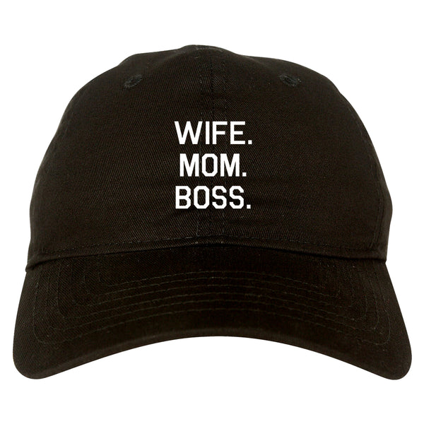 Wife Mom Boss black dad hat