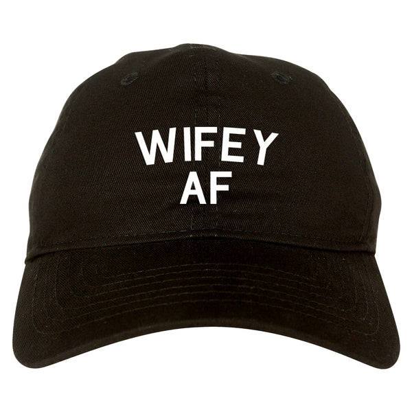 Wifey AF Wife Wedding Black Dad Hat