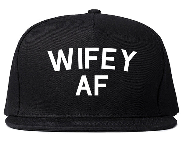 Wifey AF Wife Wedding Black Snapback Hat