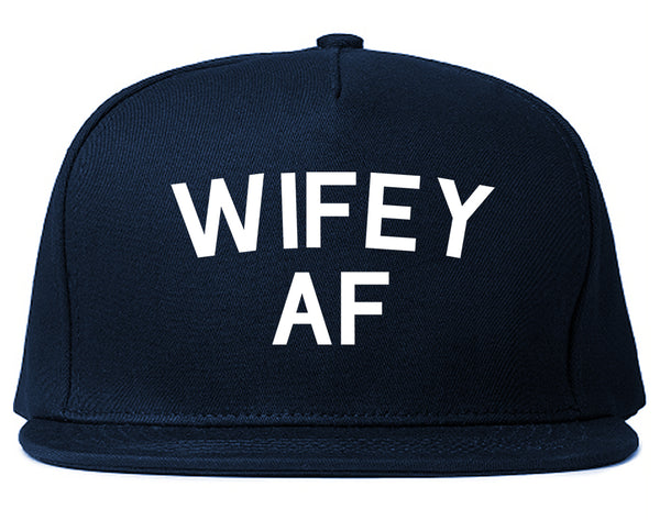 Wifey AF Wife Wedding Blue Snapback Hat