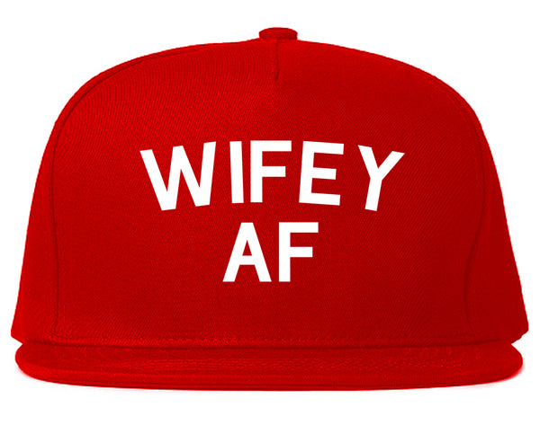 Wifey AF Wife Wedding Red Snapback Hat