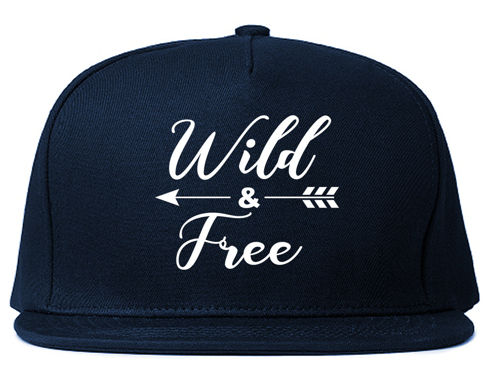 Wild And Free Arrow Blue Snapback Hat