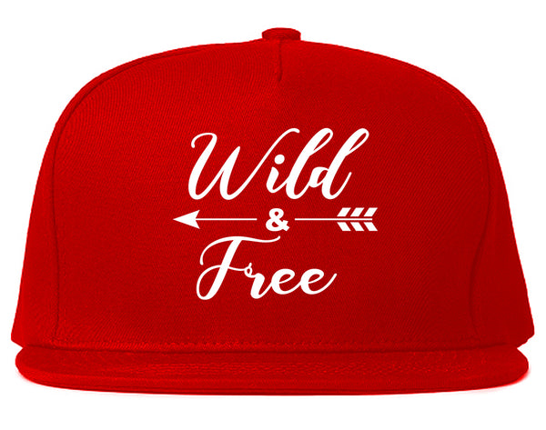 Wild And Free Arrow Red Snapback Hat