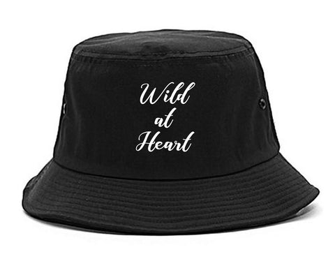 Wild At Heart Black Bucket Hat