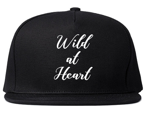 Wild At Heart Black Snapback Hat