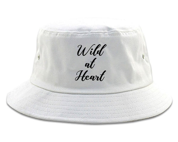 Wild At Heart White Bucket Hat