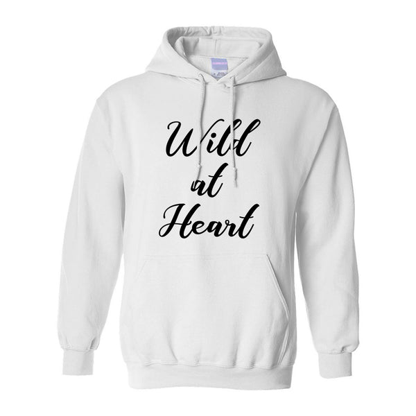 Wild At Heart White Pullover Hoodie