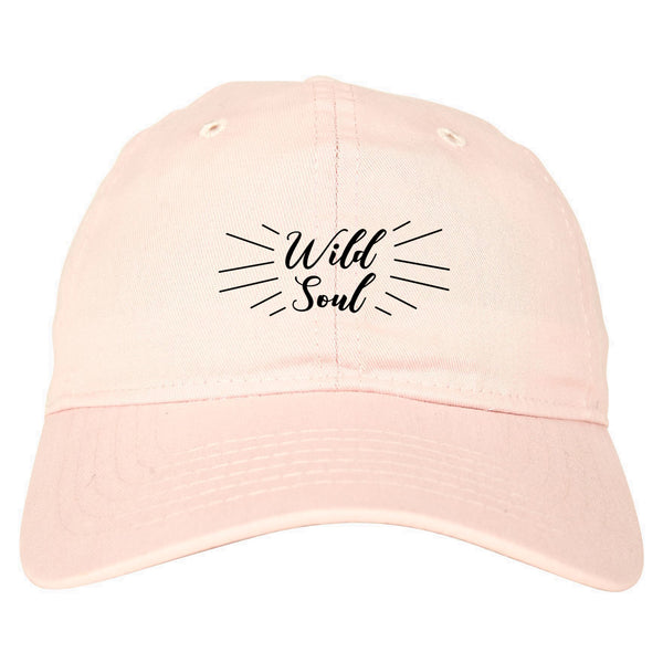 Wild Soul Quote pink dad hat