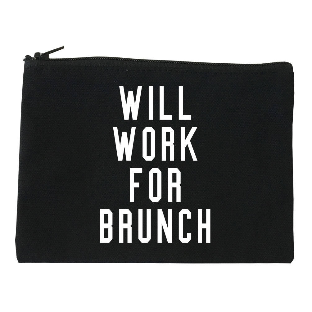 Will Work For Brunch Makeup Bag