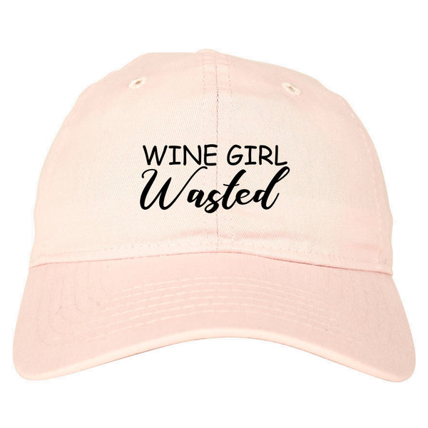 Wine Girl Wasted Funny Bachelorette Bridesmaid Pink Dad Hat