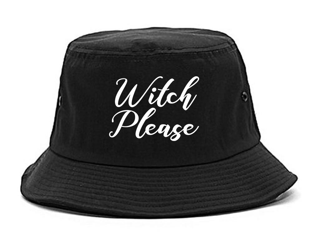 Witch Please Funny Black Bucket Hat