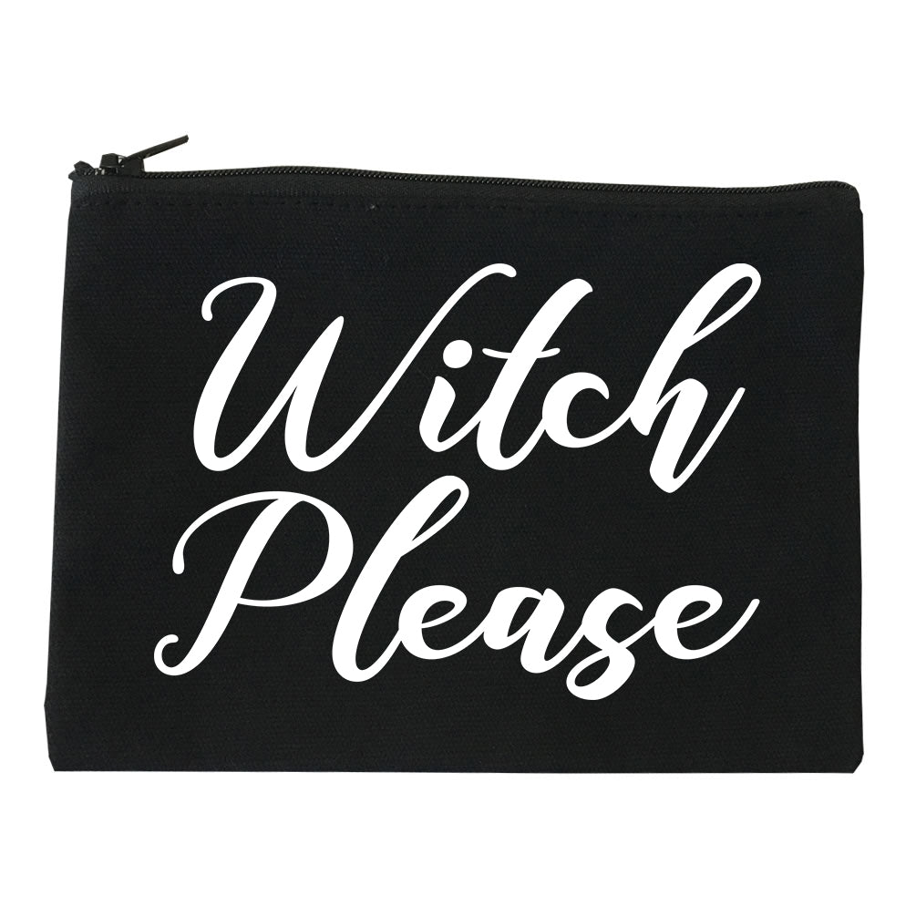 Witch Please Funny Black Makeup Bag