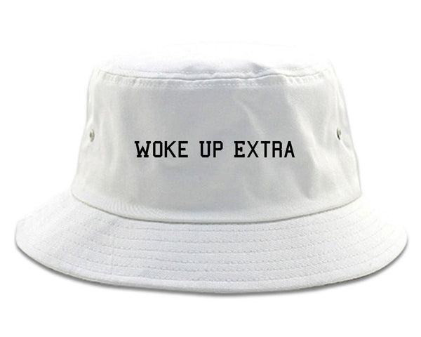 Woke Up Extra Bucket Hat White