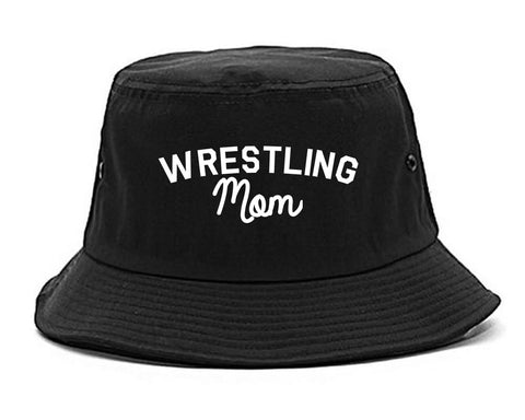 Wrestling Mom Sports Bucket Hat Black