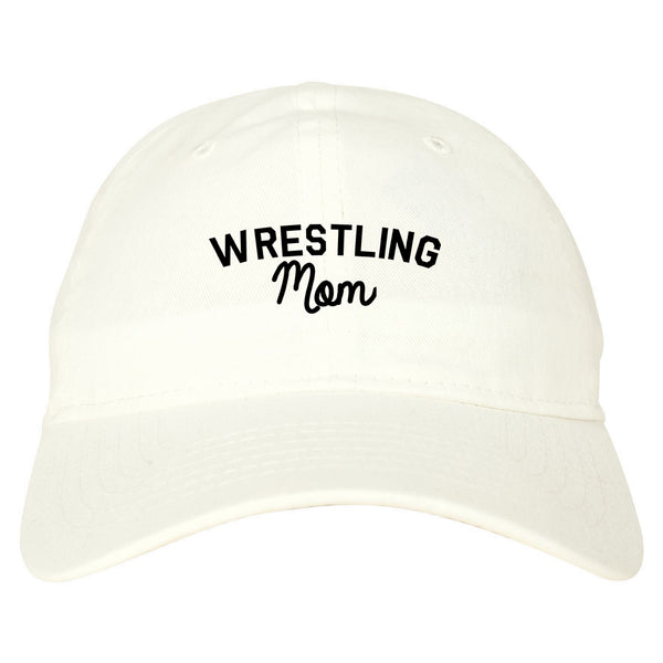 Wrestling Mom Sports Dad Hat White