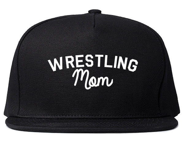 Wrestling Mom Sports Snapback Hat Black
