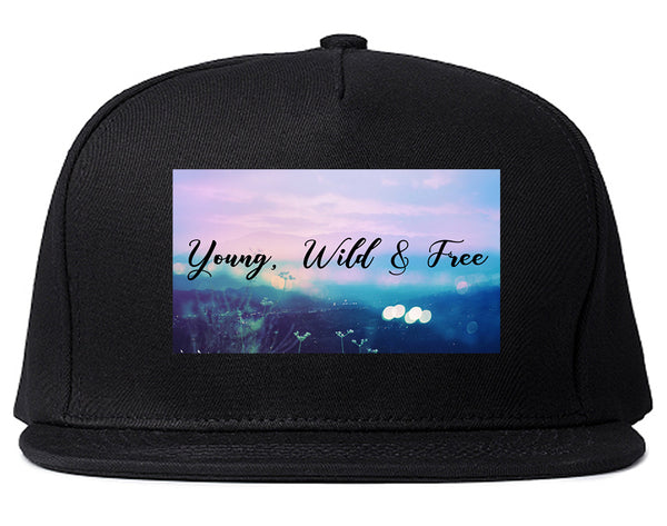 Young Wild Free Spirit Black Snapback Hat