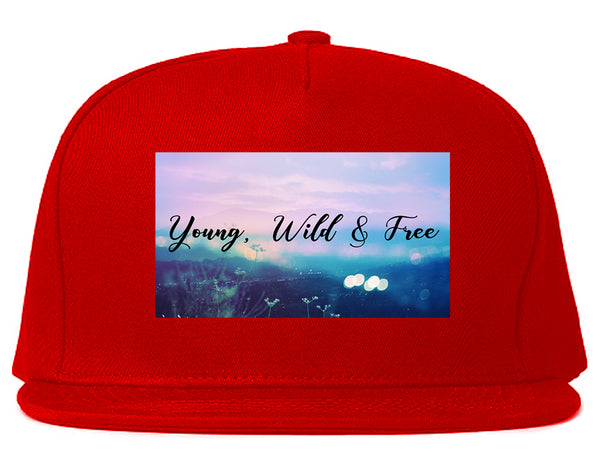 Young Wild Free Spirit Red Snapback Hat