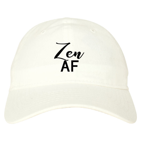 Zen AF Yoga Meditation white dad hat