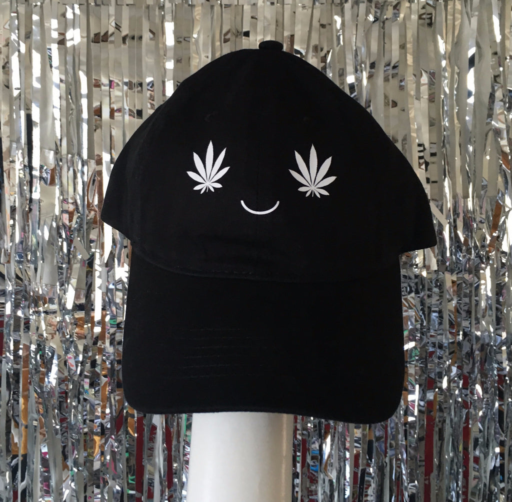 Marijuana Happy Face Dad Hat