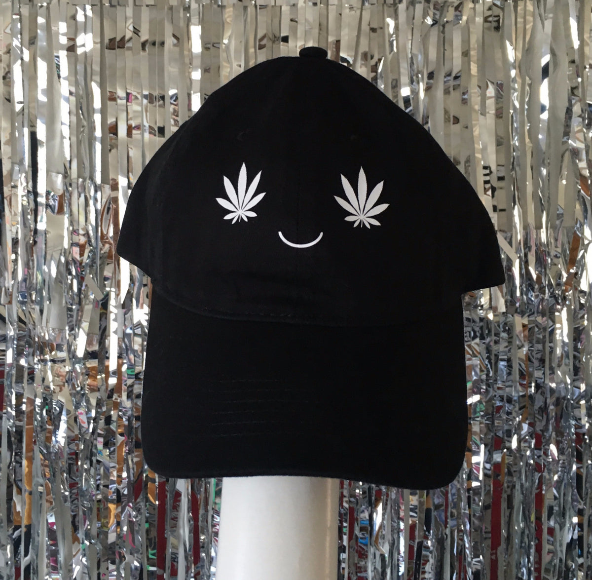 Marijuana Happy Face Dad Hat