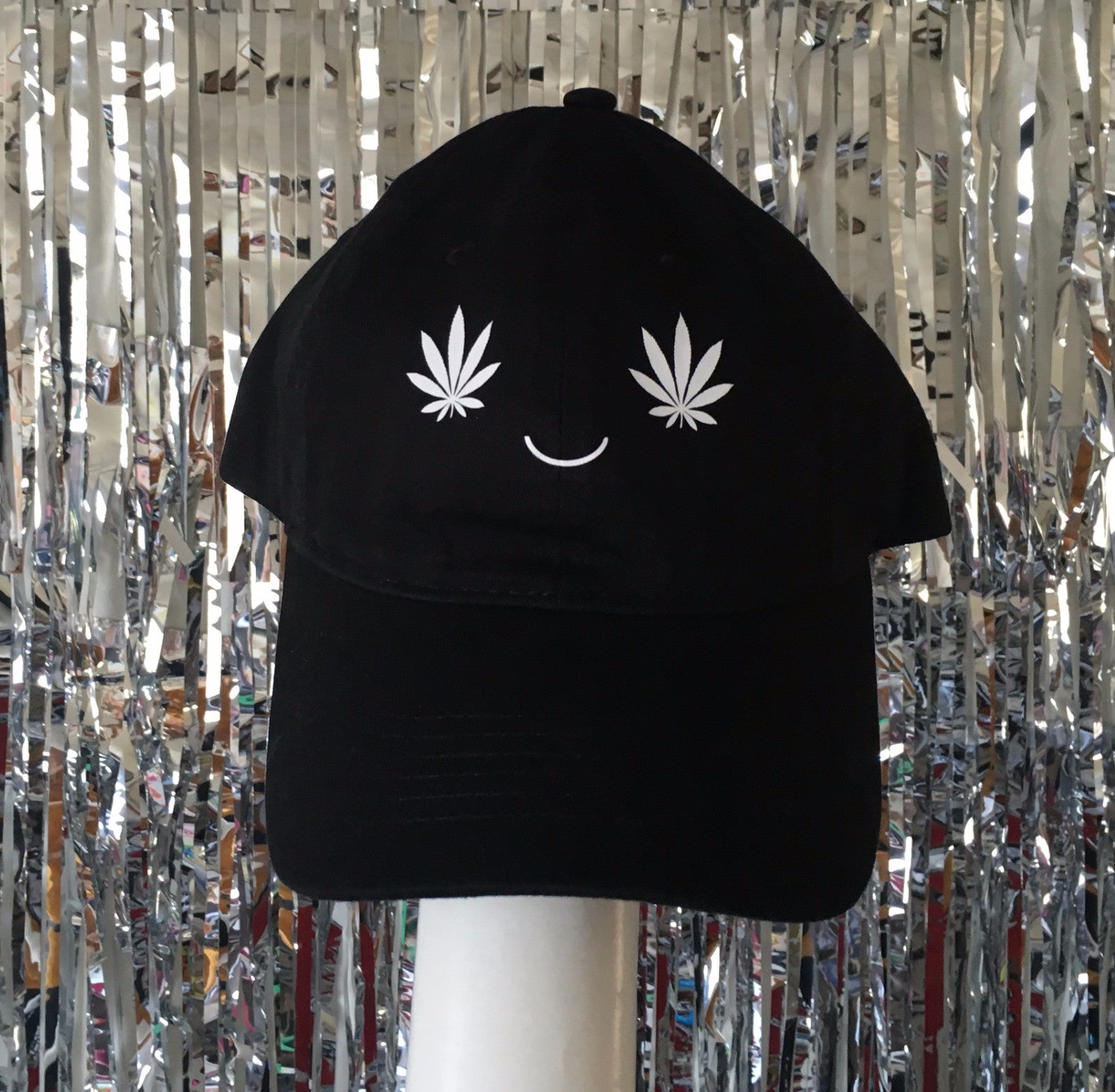 Marijuana Happy Face Dad Hat