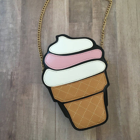 Sweet Treat Ice Cream Cone Crossbody Bag