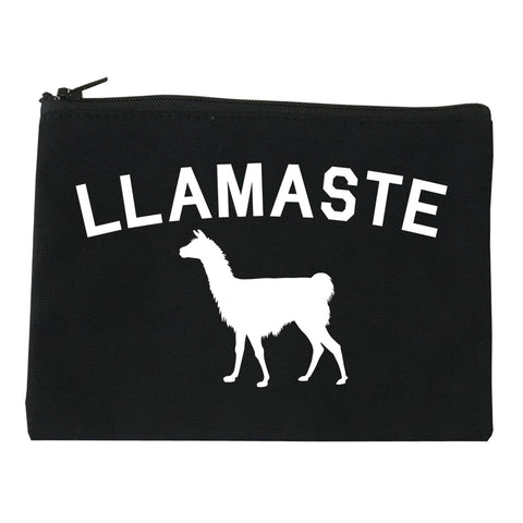 llamaste Yoga Funny Llama black Makeup Bag
