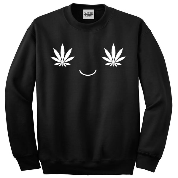 Weed Smiley Face Sweatshirt