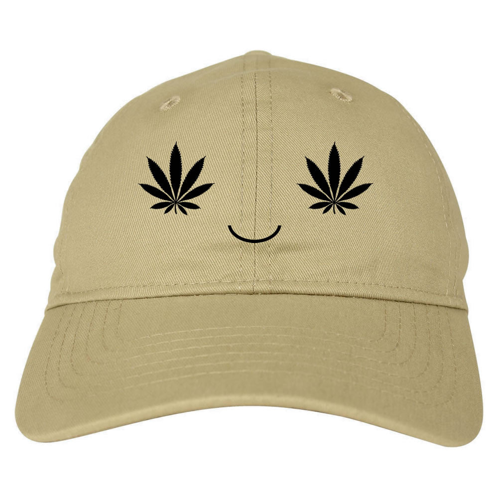 Marijuana Happy Face Dad Hat