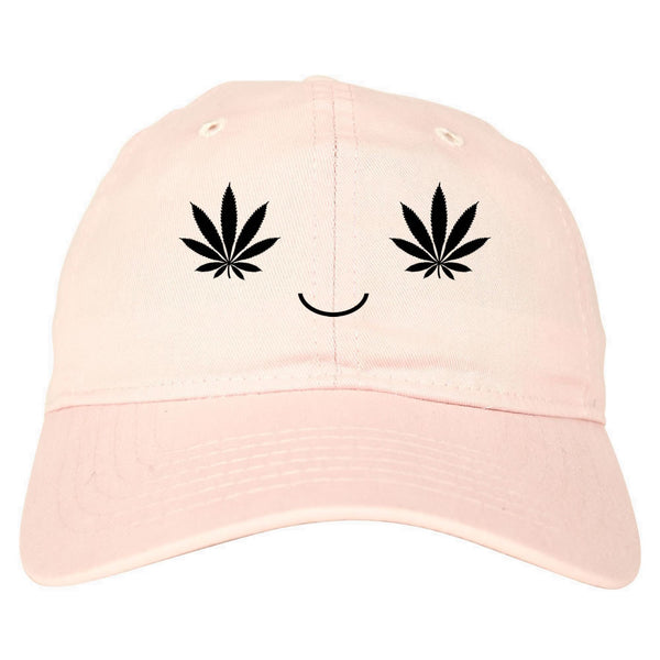 Marijuana Happy Face Dad Hat